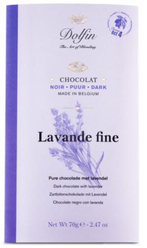 Chocolat noir à la lavande fine - 70g