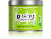 Boîte "kusmi tea" VERT GINGEMBRE-CITRON BIO 100 GR