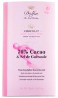 Chocolat noir 70 % de cacao et sel de Guérande - 70g