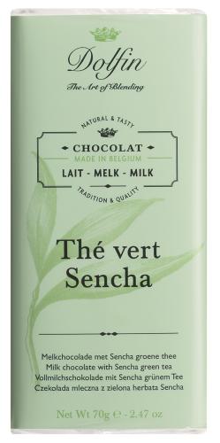 Chocolat au lait au thé vert Sencha- 70g